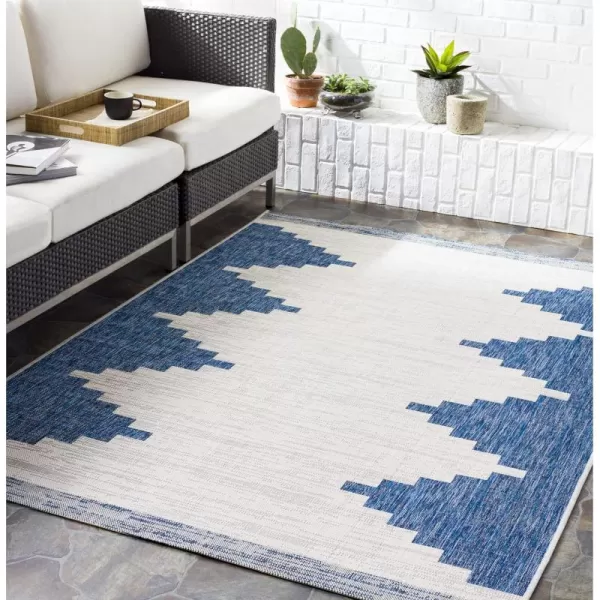 Artistic Weavers Esperanza Modern Outdoor Area Rug 67 Square Bright Blue710 Square Bright Blue