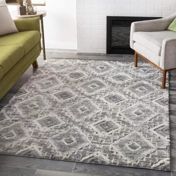 Artistic Weavers Fauna Moroccan Shag Area Rug 53 x 73 Medium Gray2 x 3 Medium Gray