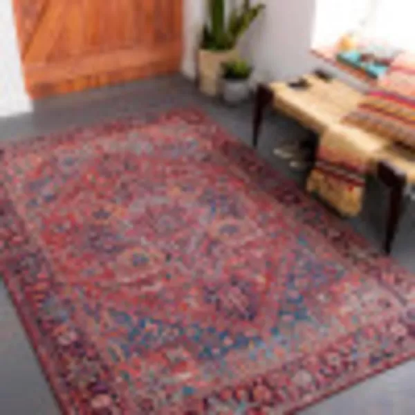 Artistic Weavers Ferran Medallion Oriental Area Rug 36 x 56 RedBlueArtistic Weavers Ferran Medallion Oriental Area Rug 36 x 56 RedBlue