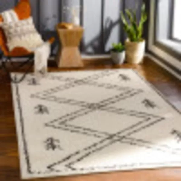 Artistic Weavers Fidelia Geometric Global Area Rug 27 x 73 CharcoalCream67 x 9