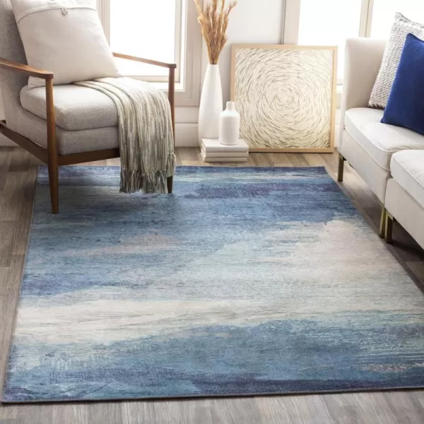 Artistic Weavers Fiona Modern Abstract Area Rug 5 x 76 Aqua23 x 39 Aqua