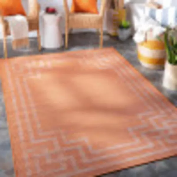 Artistic Weavers Fleet Outdoor Traditional Area Rug26 x 4 Orange