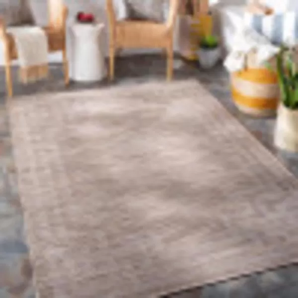 Artistic Weavers Fleet Outdoor Traditional Area Rug26 x 73 Medium Gray