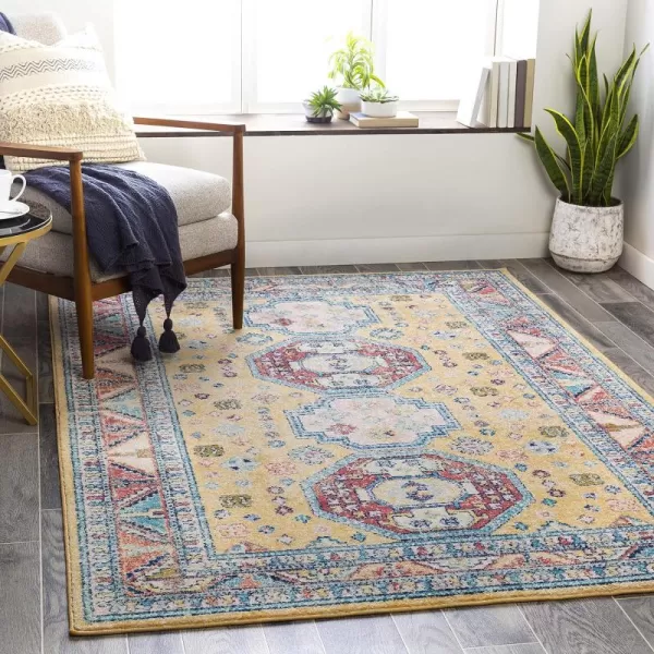 Artistic Weavers Gemina Area Rug 53 x 73 BlushBeige67 x 9 Yellow