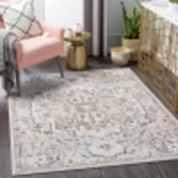 Artistic Weavers Gianluca Traditional Medallion Area Rug66 x 92 Cream