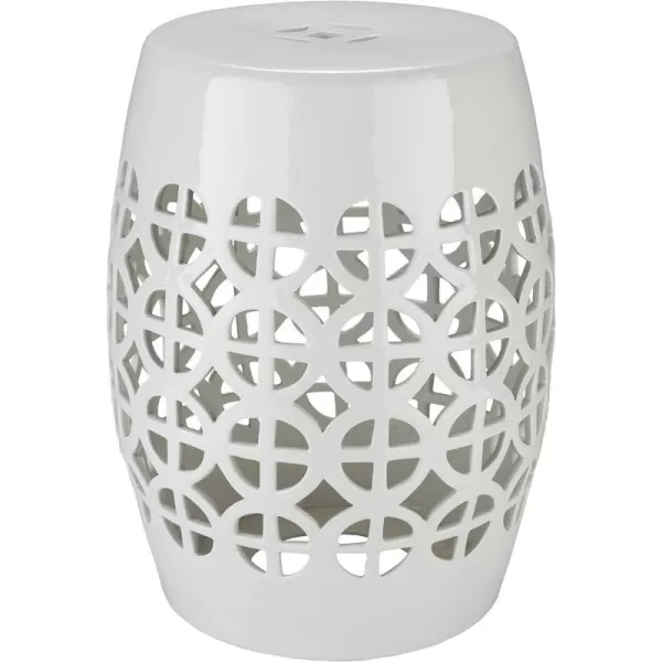 Artistic Weavers Glencoe Garden Stool TealWhite