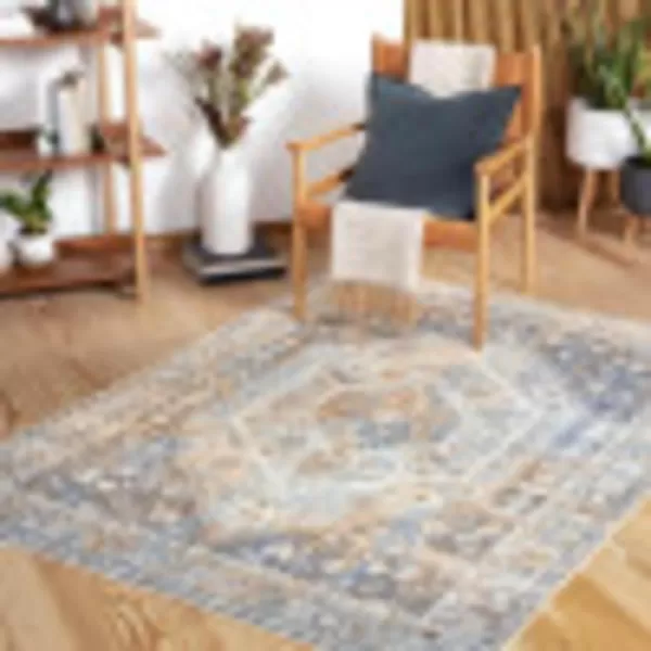 Artistic Weavers Gohar Vintage Medallion Area Rug 53 x 7 DenimBrown710 x 10 MustardDenim