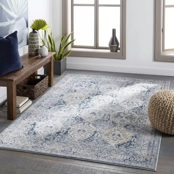 Artistic Weavers Gwendolyn Vintage High Low Area Rug 53 x 73 Dark Blue53 x 73 Dark Blue