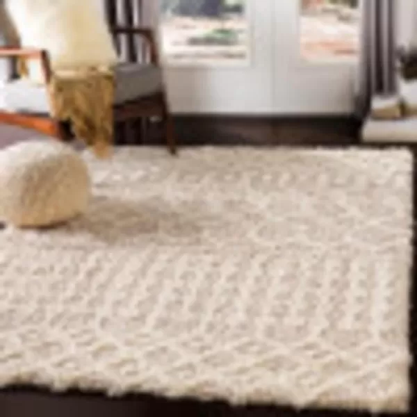 Artistic Weavers Hapsburg Moroccan Shag Area Rug 67 Square BeigeBeige 2 ft x 2 ft 11 in