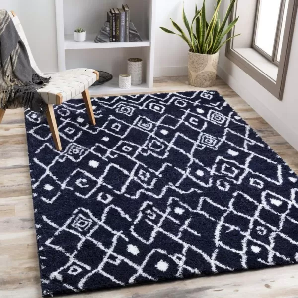 Artistic Weavers Hopper Bohemian Shag Area Rug2 x 3 Dark Blue