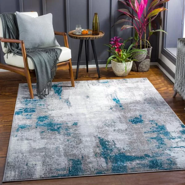 Artistic Weavers Houda Modern Abstract Area Rug2 x 3 AquaGray