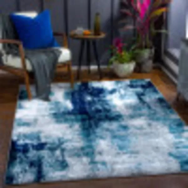 Artistic Weavers Houda Modern Abstract Area Rug2 x 3 NavyAqua