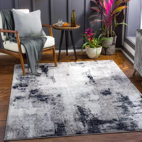 Artistic Weavers Houda Modern Abstract Area Rug67 x 9 SilverCharcoal