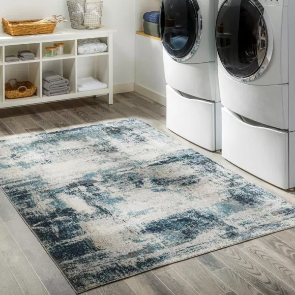 Artistic Weavers Houda Modern Abstract Washable Area Rug53 x 7Blue27 x 73