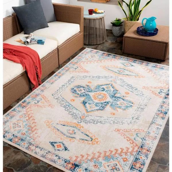 Artistic Weavers Huntington Beach Outdoor Bohemian Medallion Area Rug53 x 7CreamArtistic Weavers Huntington Beach Outdoor Bohemian Medallion Area Rug53 x 7Cream