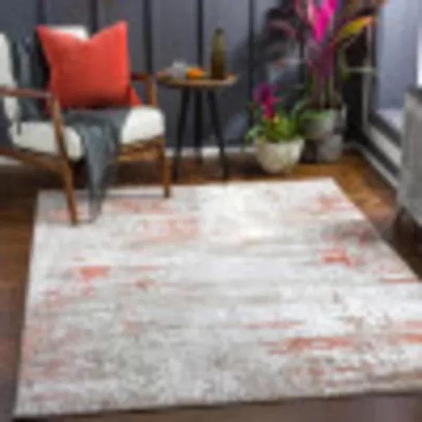 Artistic Weavers Iona Abstract Industrial Area Rug 53 x 7 Burnt OrangeGray67 x 9 Burnt OrangeGray