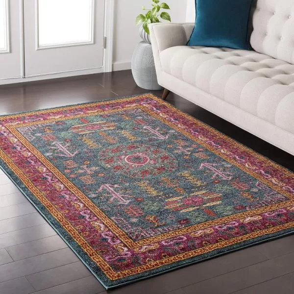 Artistic Weavers Johanna Vintage Oriental Area Rug710 x 102Teal2 x 211 Teal