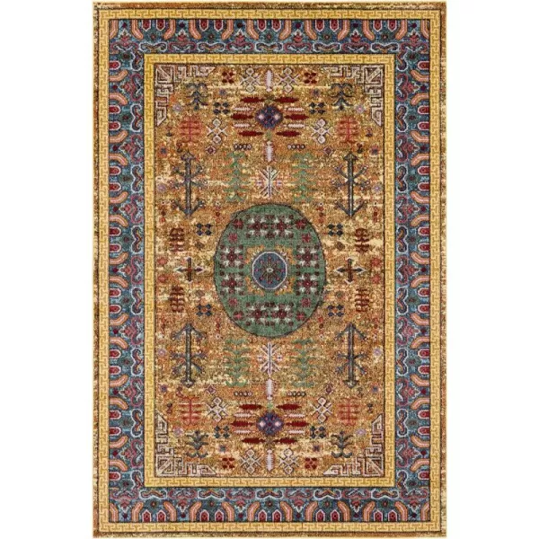 Artistic Weavers Johanna Vintage Oriental Area Rug710 x 102Teal2 x 3 Green