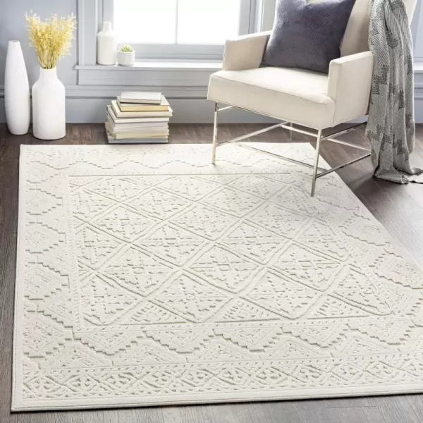 Artistic Weavers Jonah Outdoor Bohemian Area Rug 53 x 73 Cream2 x 211 Cream