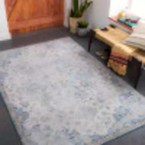 Artistic Weavers Judit Medallion Oriental Area Rug 5 x 76 GreyBlue26 x 76 GreyBlue