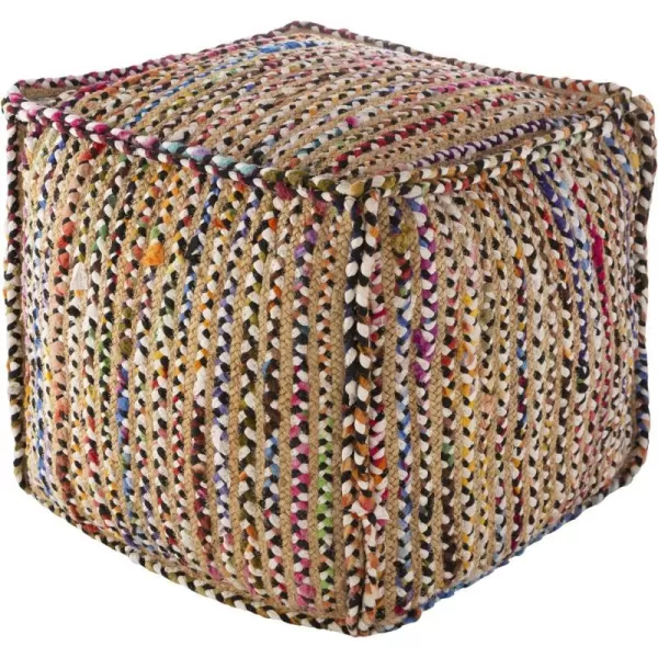 Artistic Weavers Kabin 18 x 18 x 18 Pouf 18 H x 18 W x 18 D NaturalMultiArtistic Weavers Kabin 18 x 18 x 18 Pouf 18 H x 18 W x 18 D NaturalMulti