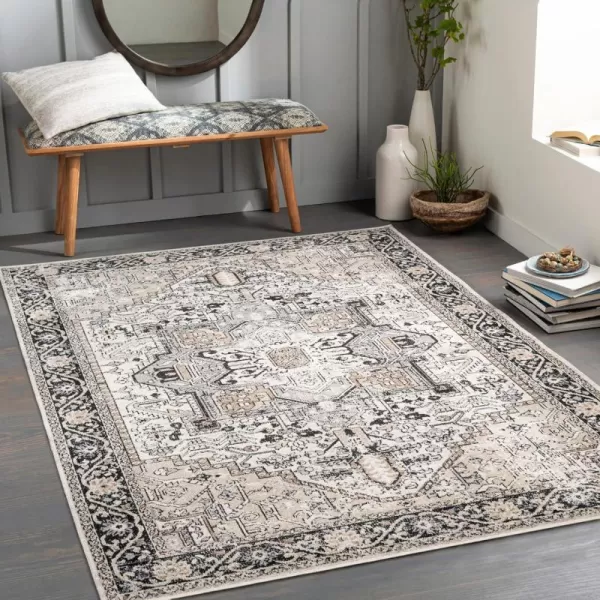 Artistic Weavers Lavadora Machine Washable Area Rug 53 x 7 TaupeTaupe 53 x 7