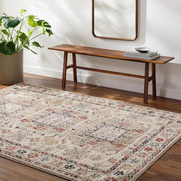 Artistic Weavers Liebe Traditional Minishag Area Rug 53 x 7 CreamMulti53 X 7 CreamMulti