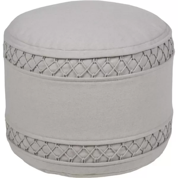 Artistic Weavers Lyanna Pouf 20 x 20 x 14 Light Gray20 x 20 x 14 Light Gray