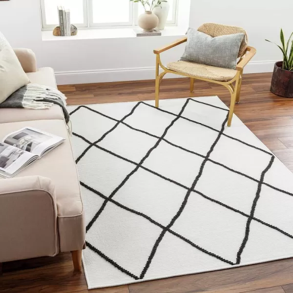 Artistic Weavers Lyna Diamond Washable Area Rug5 x 72Cream33 x 5