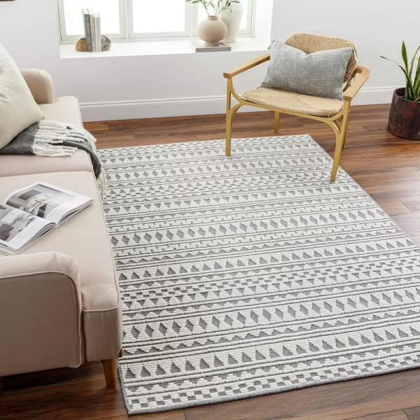 Artistic Weavers Lyna Geometric Washable Area Rug5 x 72Taupe2 x 210