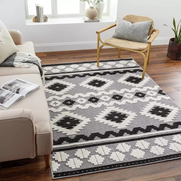 Artistic Weavers Lyna Modern Washable Rug5 x 72Black5 x 72