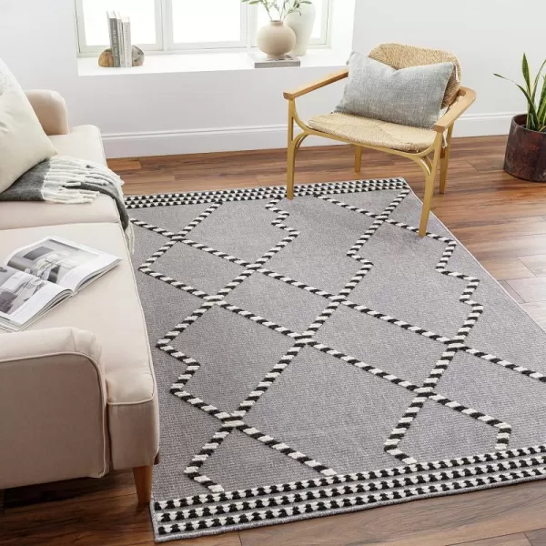 Artistic Weavers Lyna Modern Washable Rug5 x 72Gray2 x 210