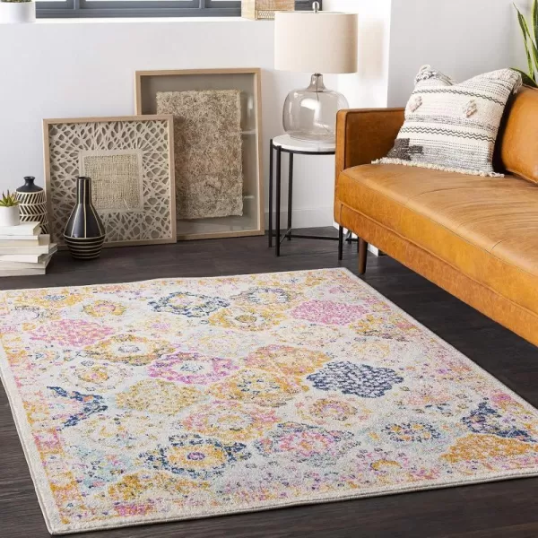 Artistic Weavers Lyria Area Rug 2 ft 7 in x 7 ft 3 in MustardPinkRectangular MustardPink 5 ft 3 in x 7 ft 3 in