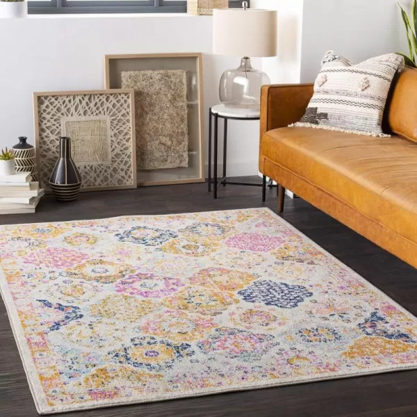 Artistic Weavers Lyria Area Rug 2 ft 7 in x 7 ft 3 in MustardPinkRectangular MustardPink 9 ft x 12 ft