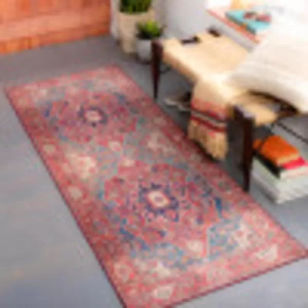 Artistic Weavers Lyyti Area Rug 5 x 76 5 ft x 7 ft 6 in Bright RedBlueBright RedBlue 2 ft 6 in x 7 ft 6 in