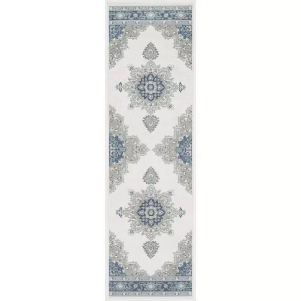 Artistic Weavers Maritza Oriental Outdoor Area Rug 53 x 77 BlackSeafoam25 x 1110 Blue