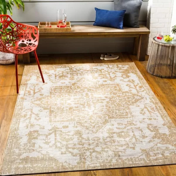 Artistic Weavers Masha Outdoor Traditional Area Rug810 x 12 Tan