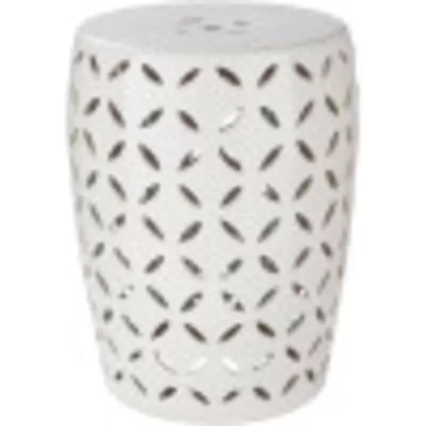 Artistic Weavers McGuire Transitional Trellis Garden Stool 18 H x 13 W x 13 D IvoryArtistic Weavers McGuire Transitional Trellis Garden Stool 18 H x 13 W x 13 D Ivory