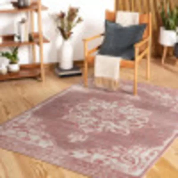 Artistic Weavers Mehrdad Traditional Floral Area 710 x 10 RustWhite53 x 7 Blush