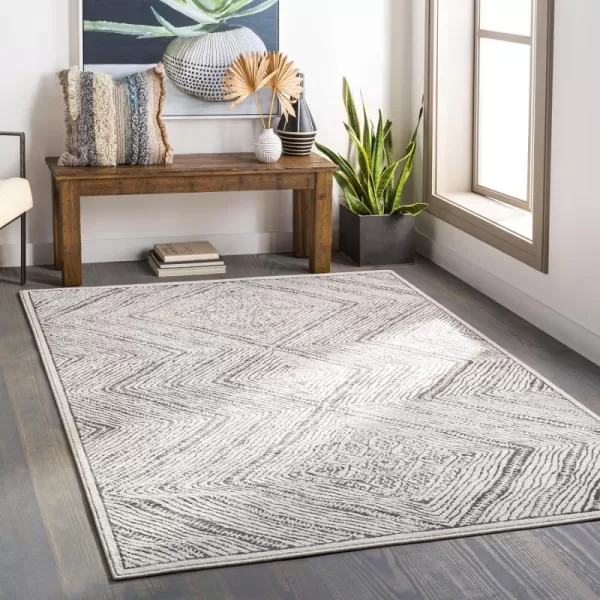 Artistic Weavers Nakomis Bohemian Moroccan Area Rug 53 x 73 BeigeMedium Gray2 x 211 BeigeMedium Gray