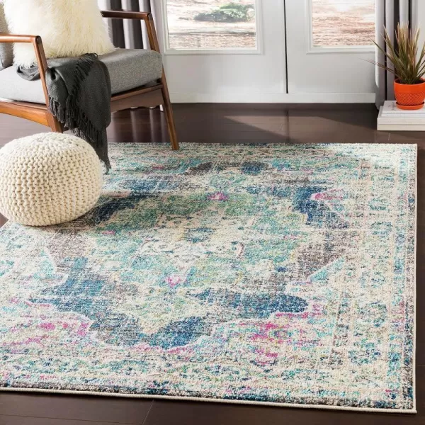 Artistic Weavers Neville Area Rug 53 Round Teal2 x 3 Teal