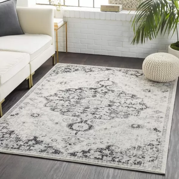 Artistic Weavers Odelia Vintage Bohemian Area Rug710 SquareOrangeNavyBlack 53 x 73