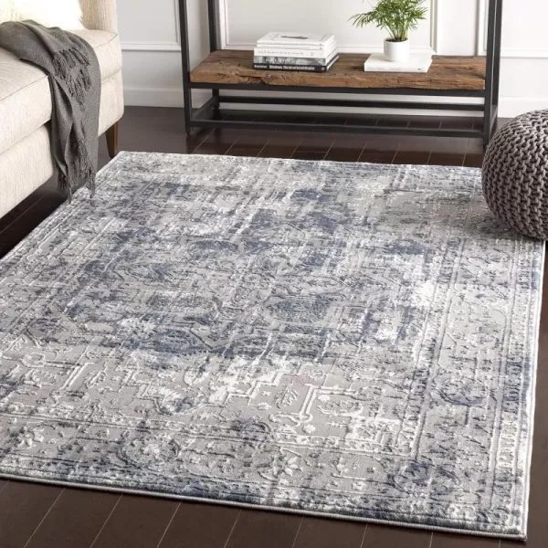 Artistic Weavers Odyssey Blue and Gray Updated Traditional 2 x 3 Area Rug 2 x 211710 x 103 Blue