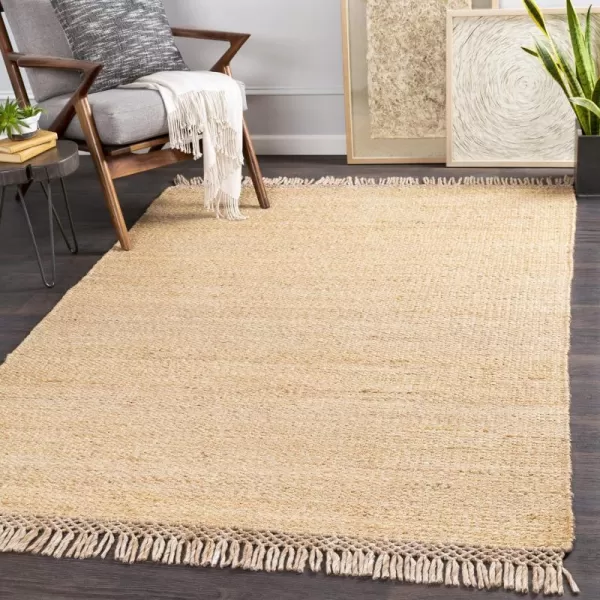 Artistic Weavers Ondine Natural Fiber Woven Area Rug 8 x 10 White2 x 3 Tan