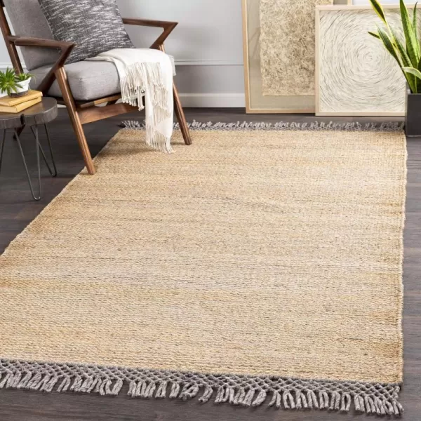 Artistic Weavers Ondine Natural Fiber Woven Area Rug 8 x 10 White2 x 3 TanCharcoal