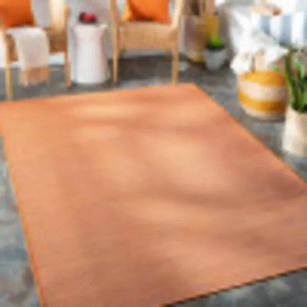 Artistic Weavers Oswin Outdoor Traditional Area Rug 51 x 7 Blue51 x 7 Orange