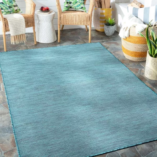 Artistic Weavers Oswin Outdoor Traditional Area Rug 51 x 7 Blue51 x 7 Teal