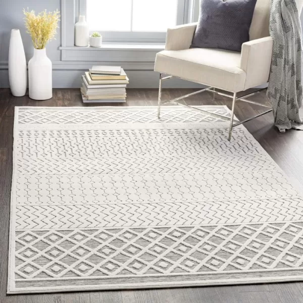 Artistic Weavers Pearl Outdoor Textured Area Rug 53 x 73 Medium Gray2 x 211 Medium Gray