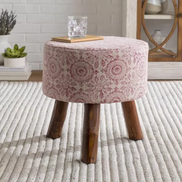 Artistic Weavers Penelope Stool 16 x 16 x 17 PinkArtistic Weavers Penelope Stool 16 x 16 x 17 Pink