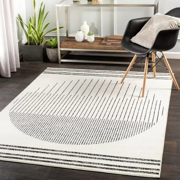 Artistic Weavers Penrod Modern Geometric Area Rug710 x 10BlackIvoryBlackIvory 27 x 73